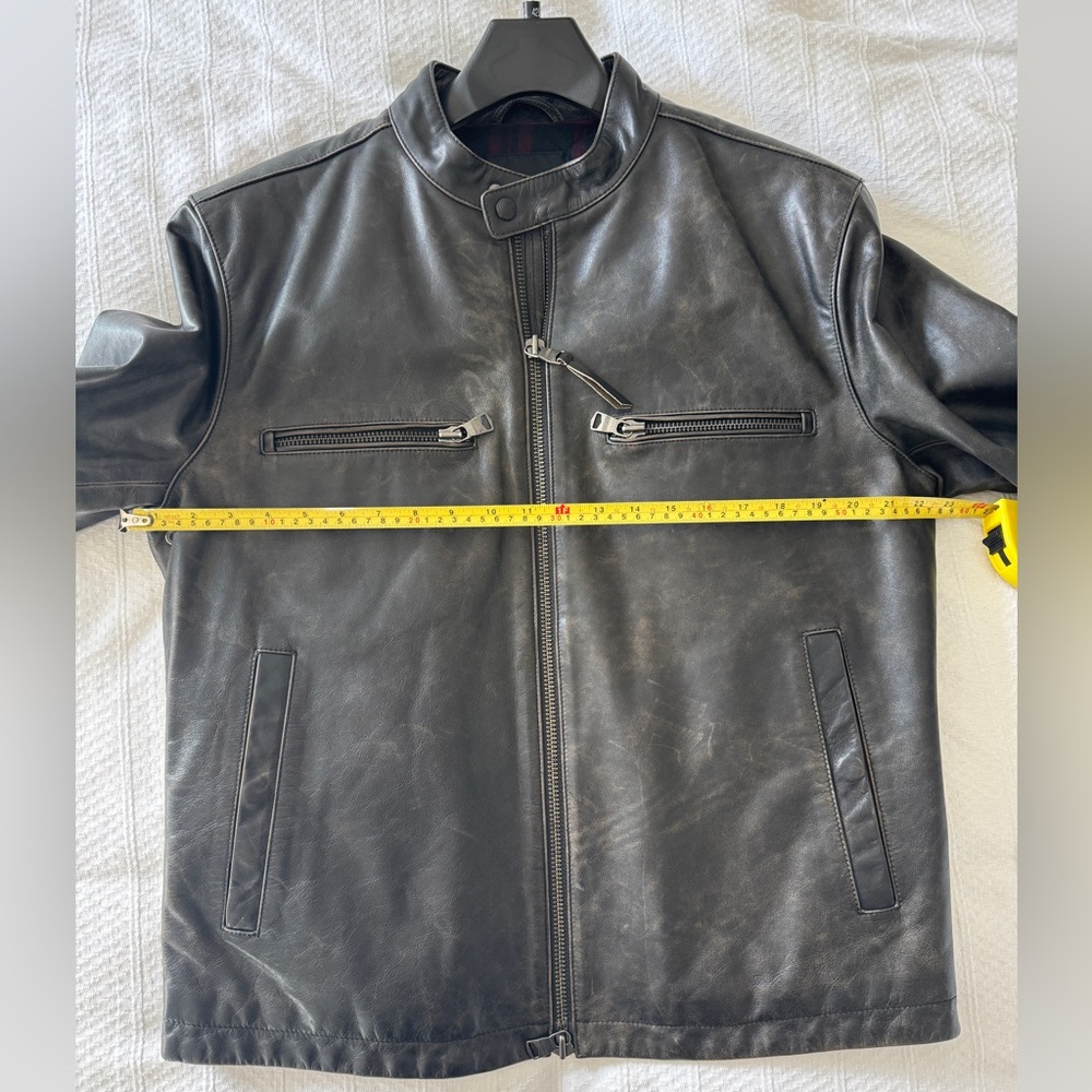 Banana Republic Black Moto Leather Jacket - Picture 3 of 10